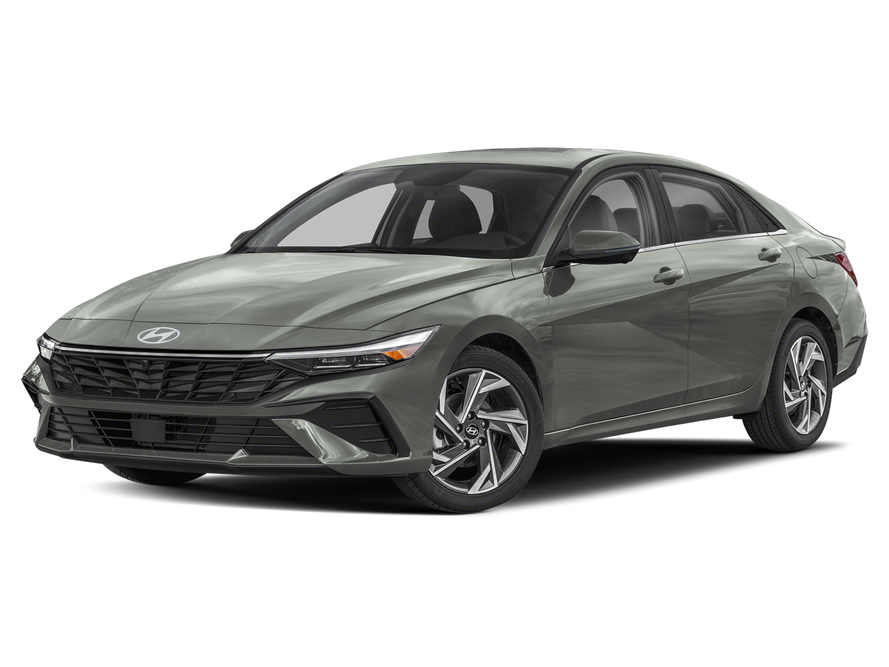 2026 Hyundai ELANTRA Limited in Amazon Gray — front three-quarter view