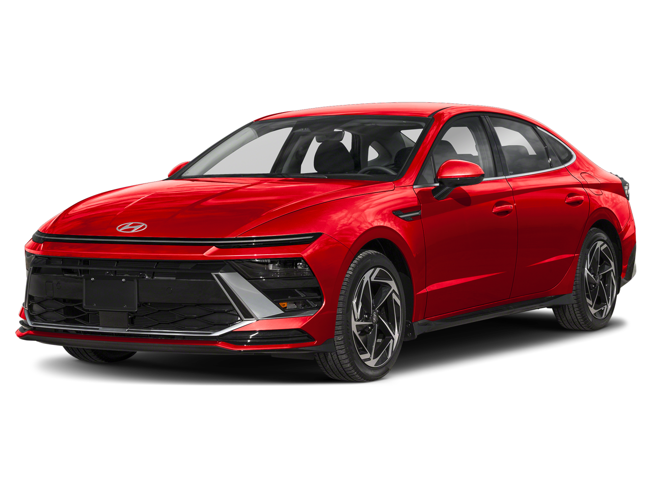 2026 Hyundai SONATA SEL Sport in Ultimate Red — front three-quarter view