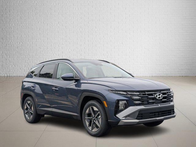 2026 Hyundai TUCSON SEL FWD in Atlantis Blue — front three-quarter view