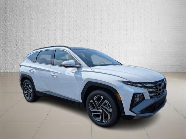 2026 Hyundai TUCSON Limited FWD in Serenity White Pearl — front three-quarter view