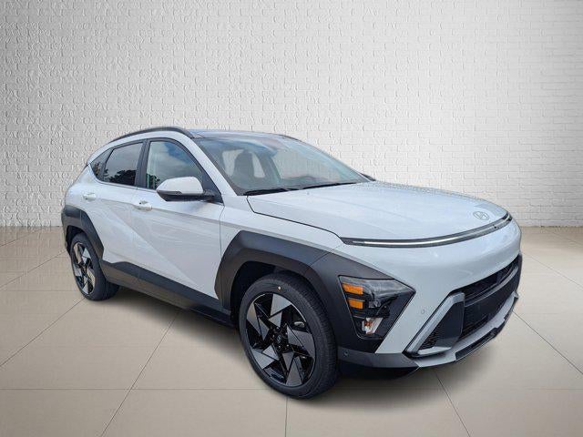 2026 Hyundai KONA Limited FWD in Atlas White — front three-quarter view