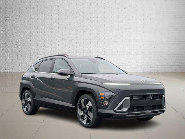 2026 Hyundai KONA Limited FWD in Ecotronic Gray Pearl — front three-quarter view