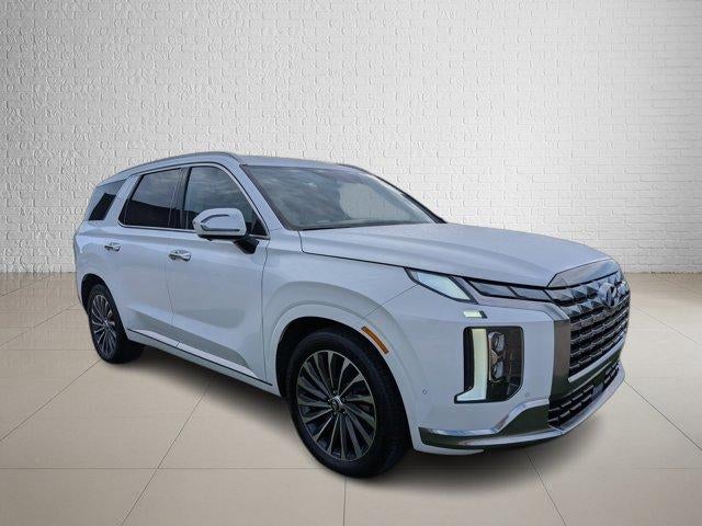 2024 Hyundai PALISADE Calligraphy AWD in Hyper White — front three-quarter view