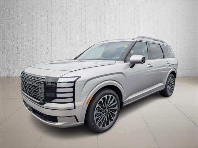 2026 Hyundai PALISADE Calligraphy FWD in Typhoon Silver Metallic — front three-quarter view