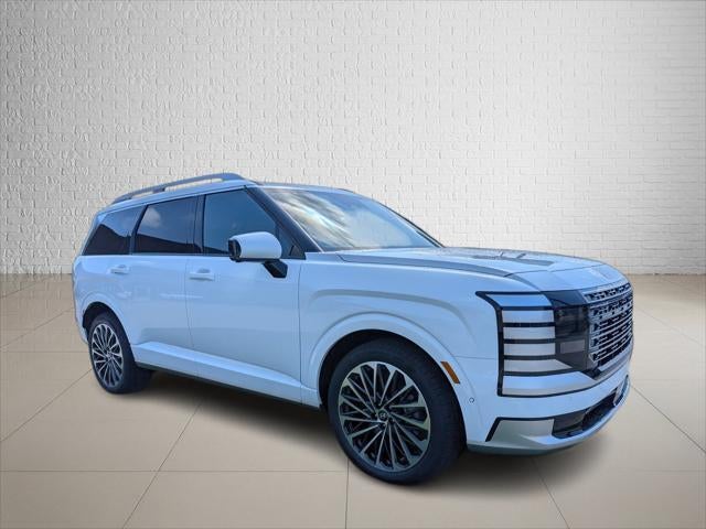 2026 Hyundai PALISADE Calligraphy AWD in Creamy White Pearl — front three-quarter view