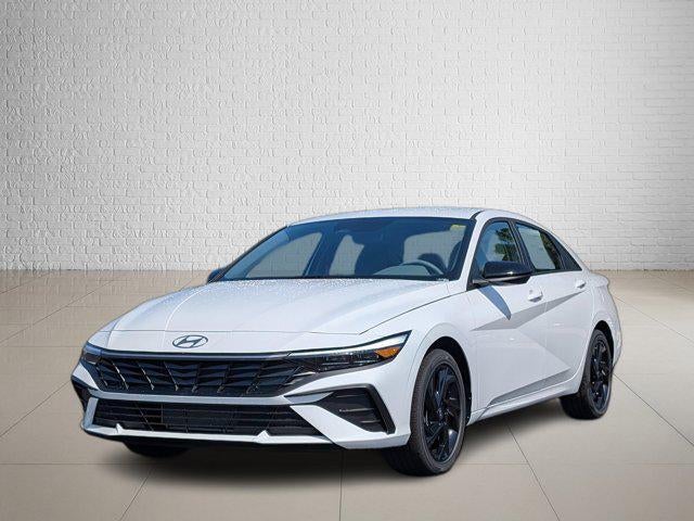 2026 Hyundai ELANTRA SEL Sport in Serenity White — front three-quarter view