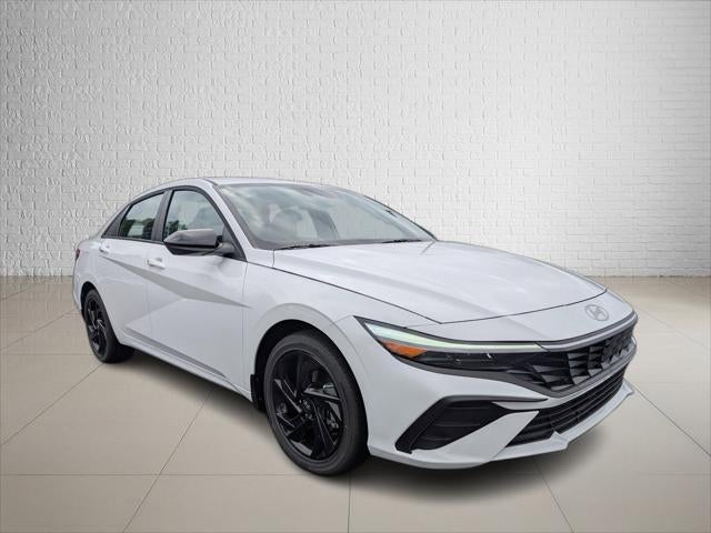 2026 Hyundai ELANTRA SEL Sport in Serenity White — front three-quarter view